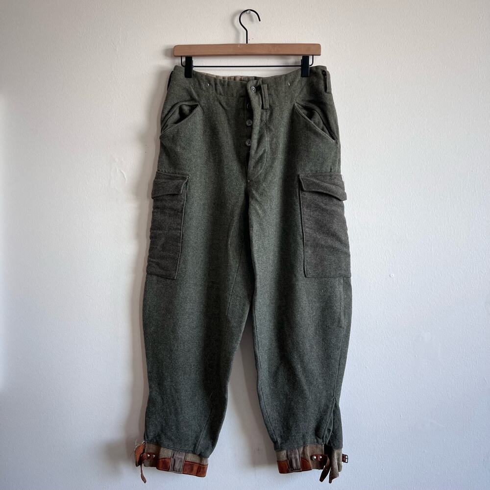 Vintage Three Crown MILITARY TROUSERS Heavy Wool Size 30 1961